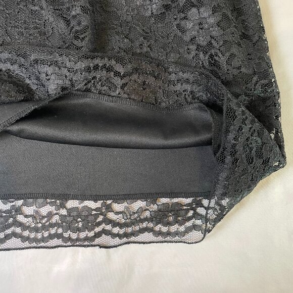 Xhilaration Size S Black Ruffle and Lace Dress Sleeveless Mini Lined - Picture 5 of 13